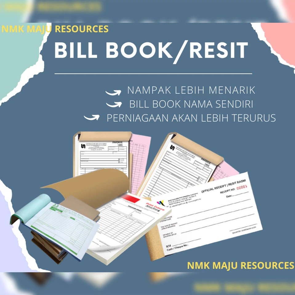 custom bill book printing kota bharu